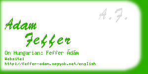 adam feffer business card